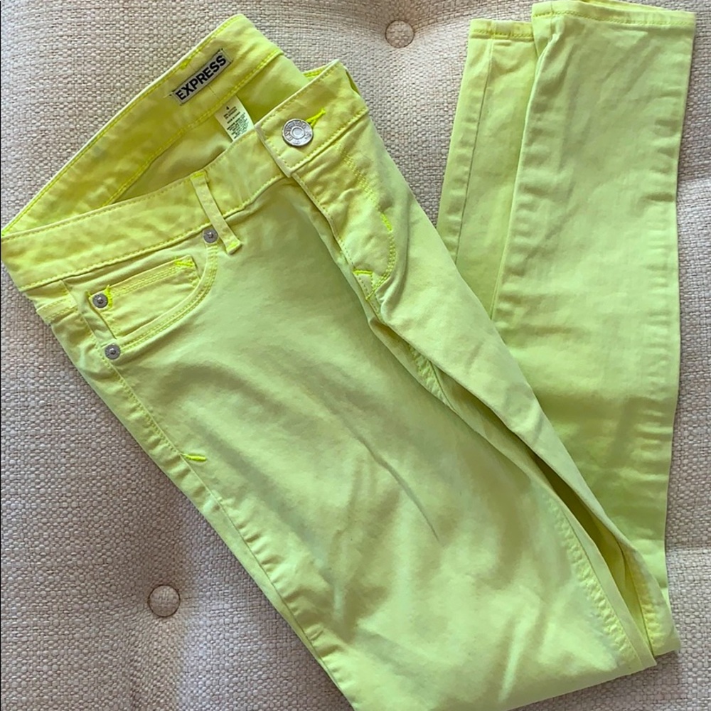 Chartreuse Express Jeans Size 4